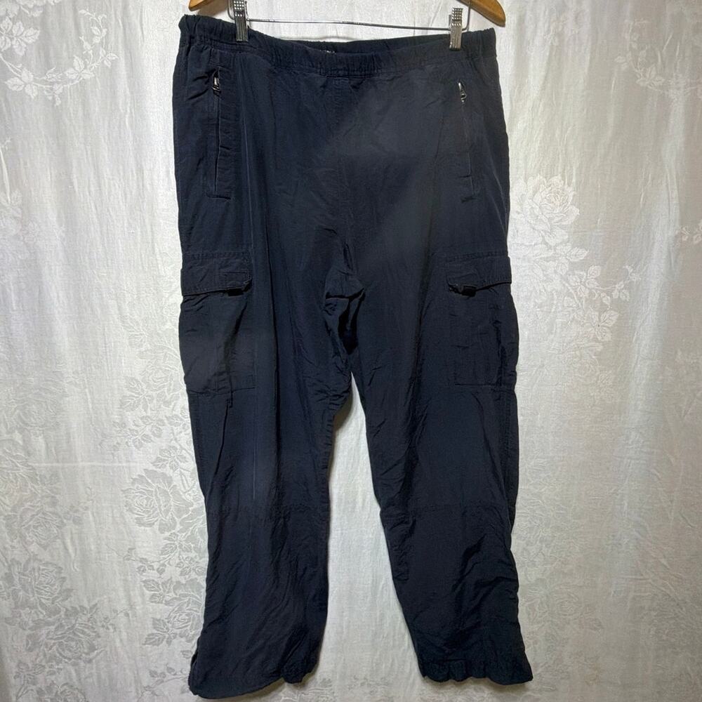 Outer Rim Cargo Pants Large Navy Blue Jersey Lined